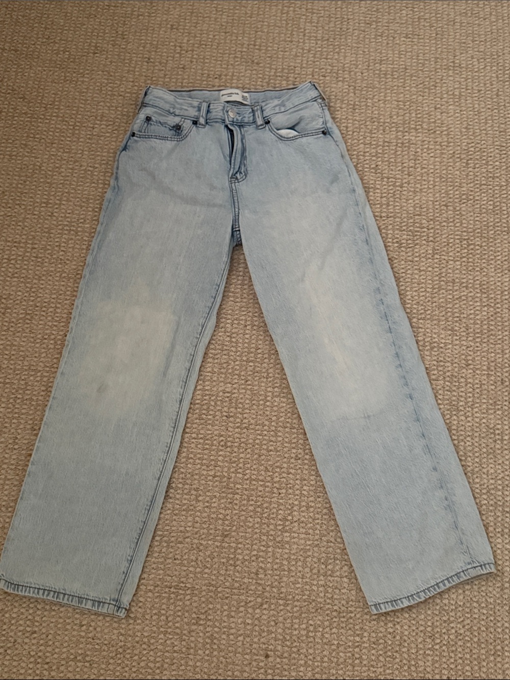 abercrombie kids Light Blue Straight-Leg Women's Jeans